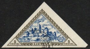 Lituania #C63a  1933 Hinged  "Castillo Trakai"