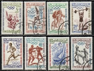 Marruecos #45 - 52 1960  Serie completa "XVII Olimpiadas de Roma"