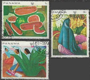 Panamá #495 - 495b   1968  "Olimpiadas Mexico 68"