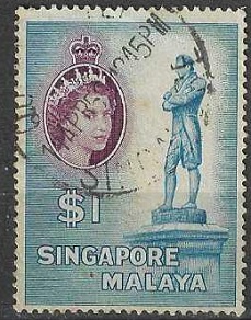 Singapur #40  1955 "Monumento a Stanford Raffles"