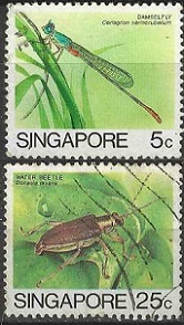Singapur #453 y #457  1985