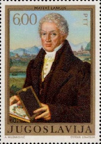 Yugoslavia #1086 1972 Nueva NH "Retrato por Matevž Langus"