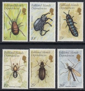 Dependencias de las Islas Falkland #1L66 - 1L71  1982 Serie completa  Nuevas