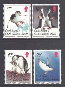 Georgia del Sur e Islas Sandwich del Sur  Mi#253 - 256  1996  Serie completa  Nuevas NH