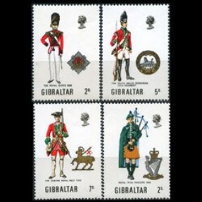 Gibraltar #234 - 237   1970  Serie completa Nueva NH