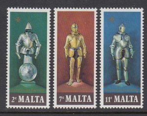 Malta #518 - 520  1977  Serie completa Nueva NH