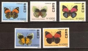 Peru #978 – 982 1977 Serie Completa Nueva  NH