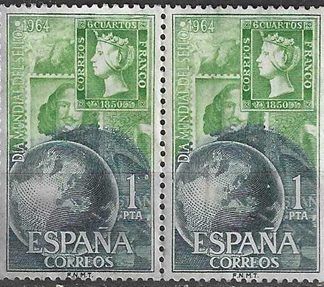 España #1245  1964  Par "Dia mundial del sello"