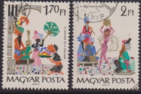 Hungria  #1722 - 1723  1965  "Cuentos de las 1001 noches"