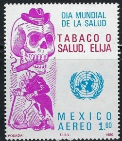 MEXICO #C635  1980  Nueva  NH  "Dia mundial de la salud - Lucha contra el tabaco"