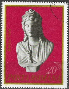 RUMANIA #2519  CTO  "Busto de Isis"