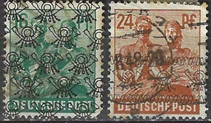 Alemania #563 - 565 1947
