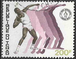 CHAD #291 Y1973  "II Juegos deportivos Africanos en Lagos Nigeria"