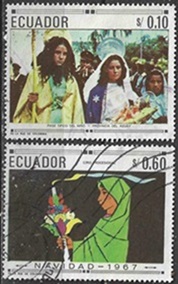 Ecuador #765A - 765D 1967 "Navidad"
