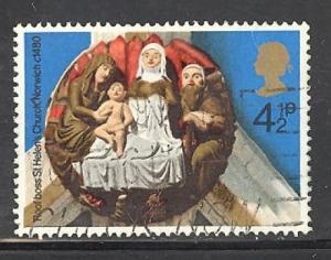 Gran Bretaña #733 1974 «Navidad»