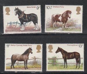 Gran Bretaña  #839 - 842  1978  Serie completa  Nuevas  NH