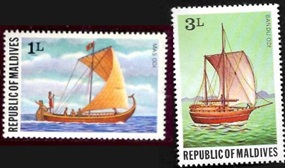 Maldivas  #735 y 737  1978  Nueva NH