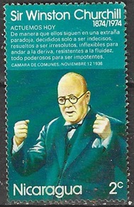 Nicaragua #918  1974  "Sir Winston Churchill"
