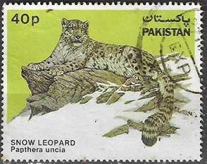 PAKISTAN #603  1984  "Leopardo de las nieves"