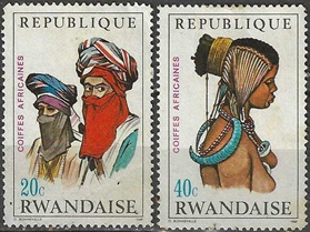 RUANDA #287 - 288   1968