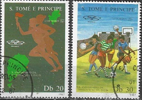 Santo Tomé y Príncipe  #805B - 805C  1987   CTO