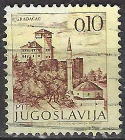 Yugoslavia #1064  1972 "Castillo y mezquita de Gradacac"