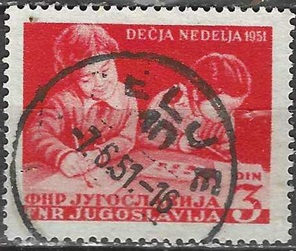 Yugoslavia #326  1951  "Dia del niño"