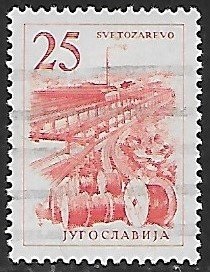 Yugoslavia #634  1961  "Fabrica de cables de Svetozarevo"
