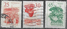 Yugoslavia #634 - 635 y #638  1961  "Industria"