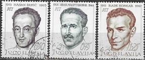 Yugoslavia #951 - 953   1968  "25 Aniversario II Asamblea de la Republica Nacional