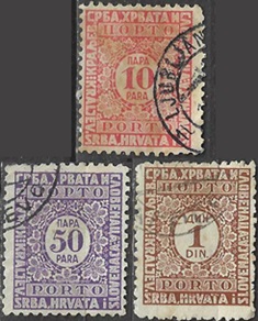 Yugoslavia #J12 y #J14 - J15  1924