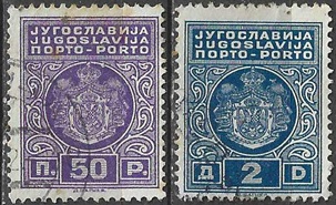 Yugoslavia #J23 y #J25 1931