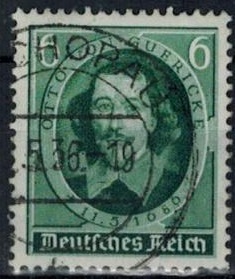 Alemania #472 1936 "Otto von Guericke, inventor"