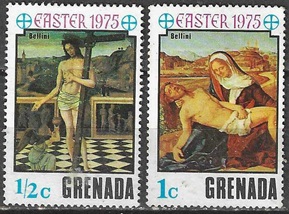 Granada #636 - 637 1975 Nuevas (Hinged) "Obras de Bellini"