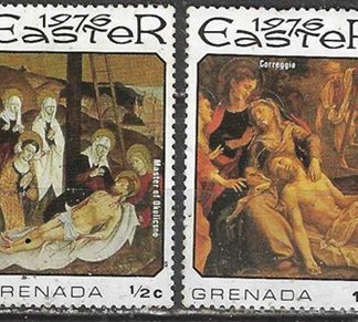 Granada #708 - 709   1976  "Descenso de la Cruz,por Okolicsmo y La Piedad de Correggio"