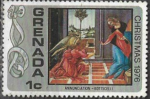 Granada #773  1976  Nueva NH "La Anunciación, de Botticelli"