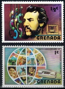 Granada #780 - 781 1976 Nueva NH "Centenario de la primera llamada telefónica de Graham Bell"