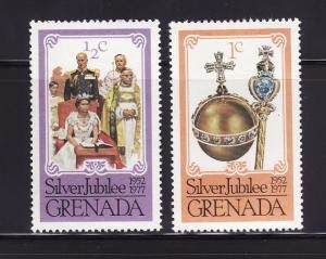 Granada #788 - 789  1977  Nuevas (Hinged)  "Jubileo de plata de Isabel II"