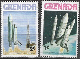 Granada #842 - 843 1978 Nueva NH "Transbordador espacial"