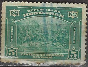 Honduras #C121 1942 "Batalla de la Trinidad"