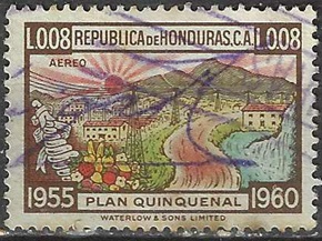 Honduras #C255 1956 "Plan quinquenal"