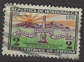 Honduras #C270 1957 "Primer aniversario de la Revolución de Octubre"