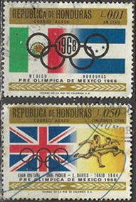 Honduras #C429 y #434 1966