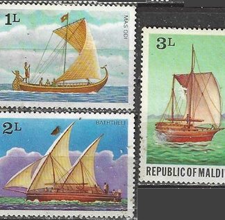 Maldivas  #735 - 737  1978  Nueva NH