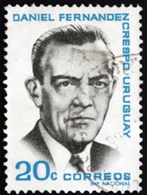 Uruguay  #231  1966  "Daniel Fernández Crespo, politico"