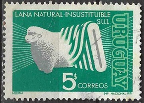 Uruguay  #800  1971  "Producción de lana"