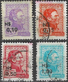 Uruguay  #929 - 932  1975  Serie completa   "Gen. José Artigas"