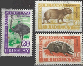 Uruguay  #C361 y #363 - C364  1970