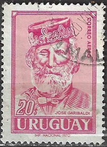 Uruguay  #C359  1970  1970  "Giuseppe Garibaldi, comandante de la legión extranjera en Uruguay y unificador de Italia"