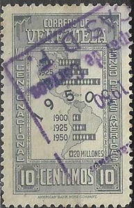 Venezuela #439  1950  "Censo Nacional"